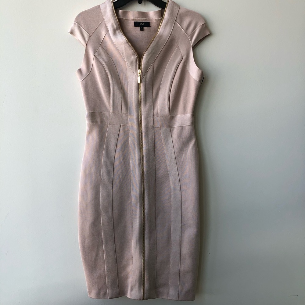 **SOLD** Jax Soft Pink Bandage Dress Size 6